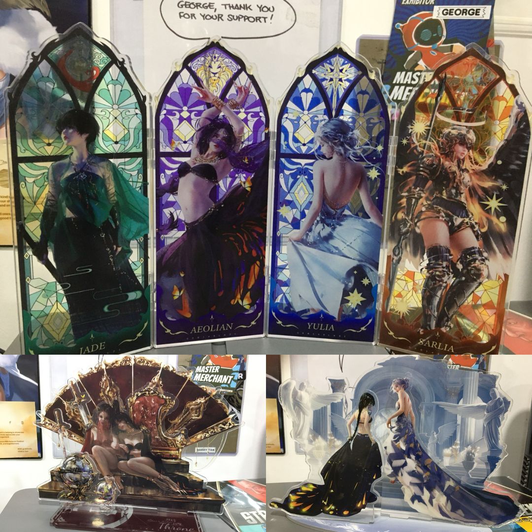GHOST BLADE: ACRYLIC ENVELOPE STAND by WLOP