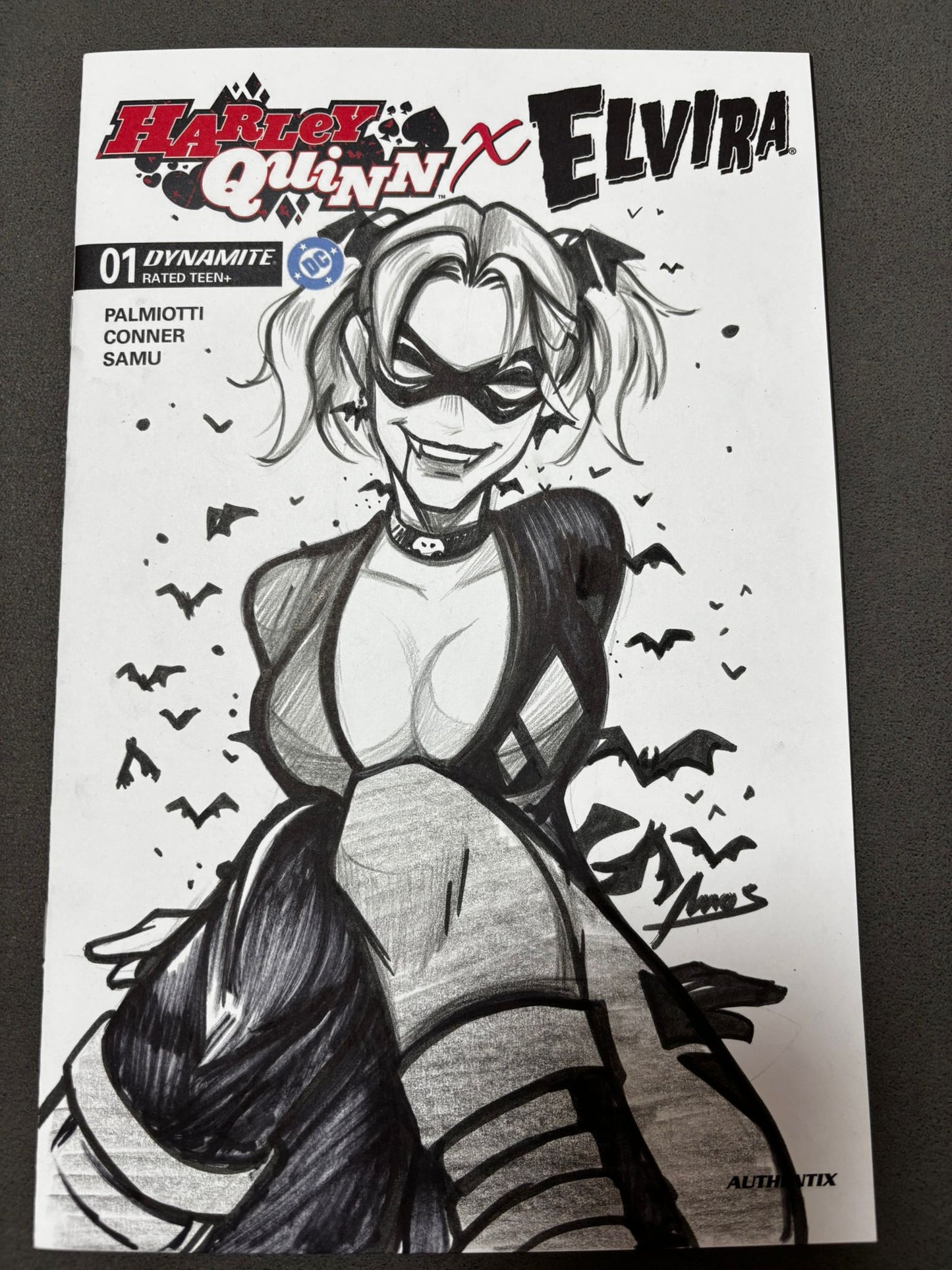 Vampirized Harley Quinn Cover Art by Amos The Fanboy