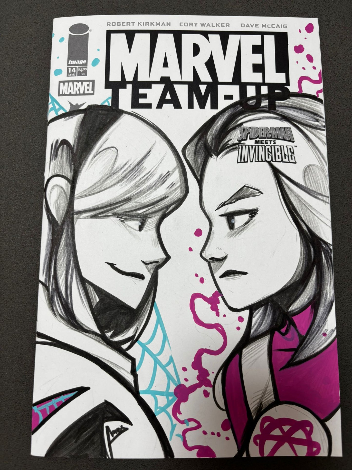 Spider-Gwen VS Atomic Eve Cover Art by Amos The Fanboy
