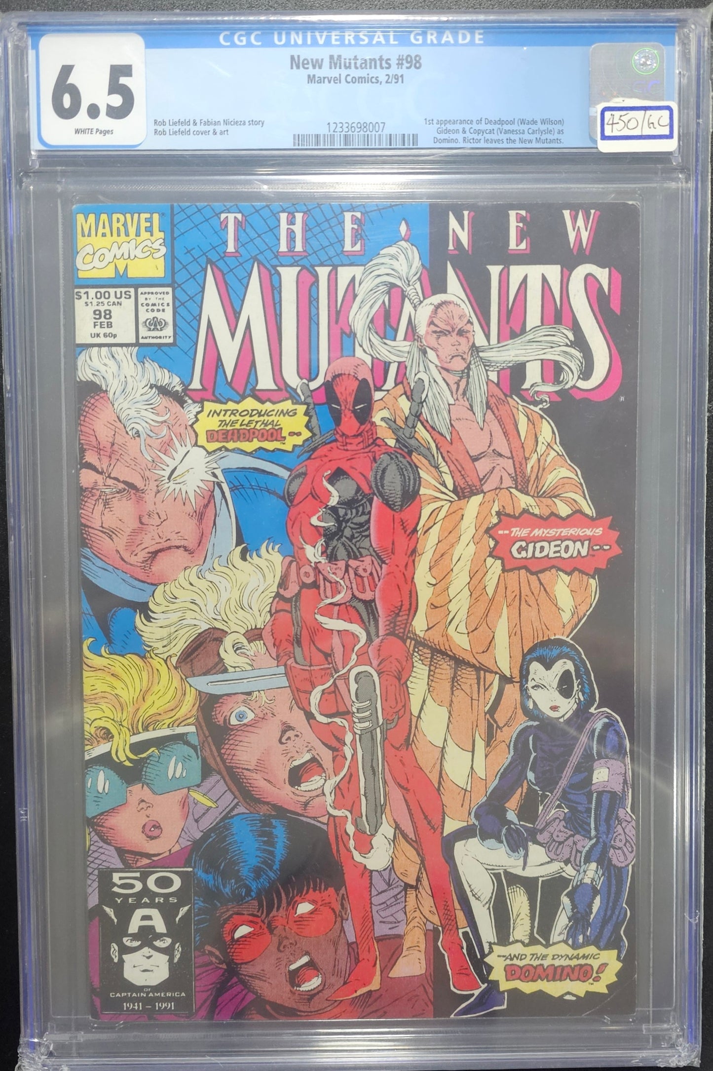 New Mutants 98 CGC 6.5