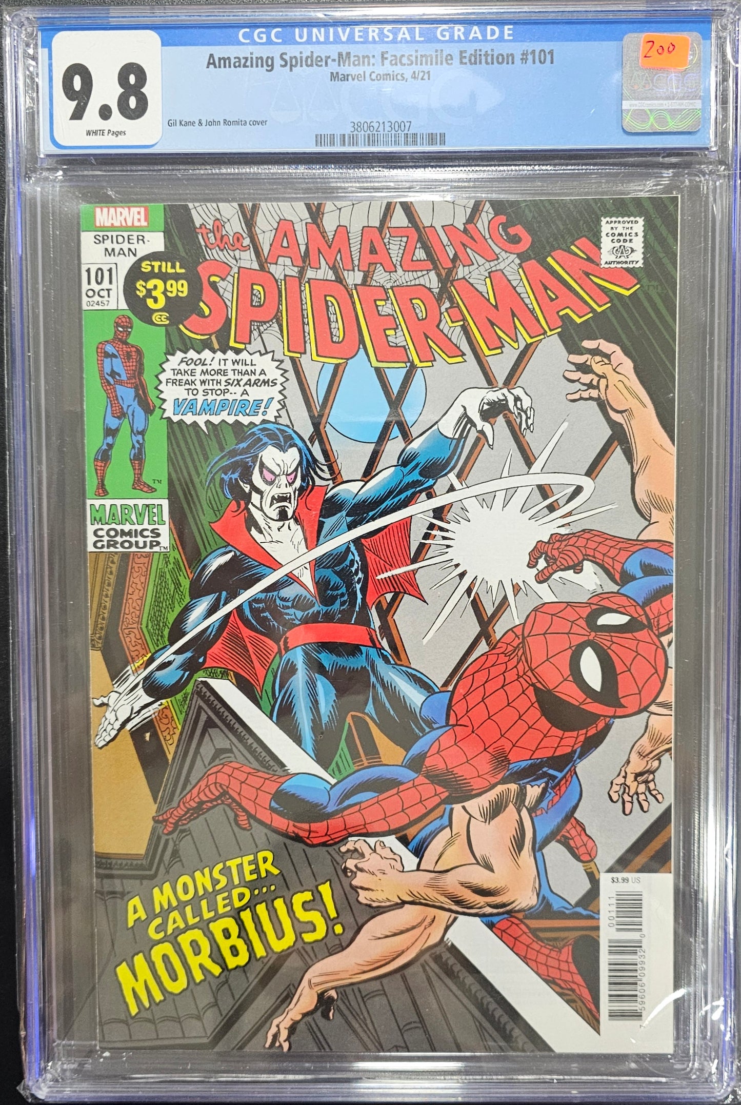 Amazing Spiderman 101 CGC 9.8