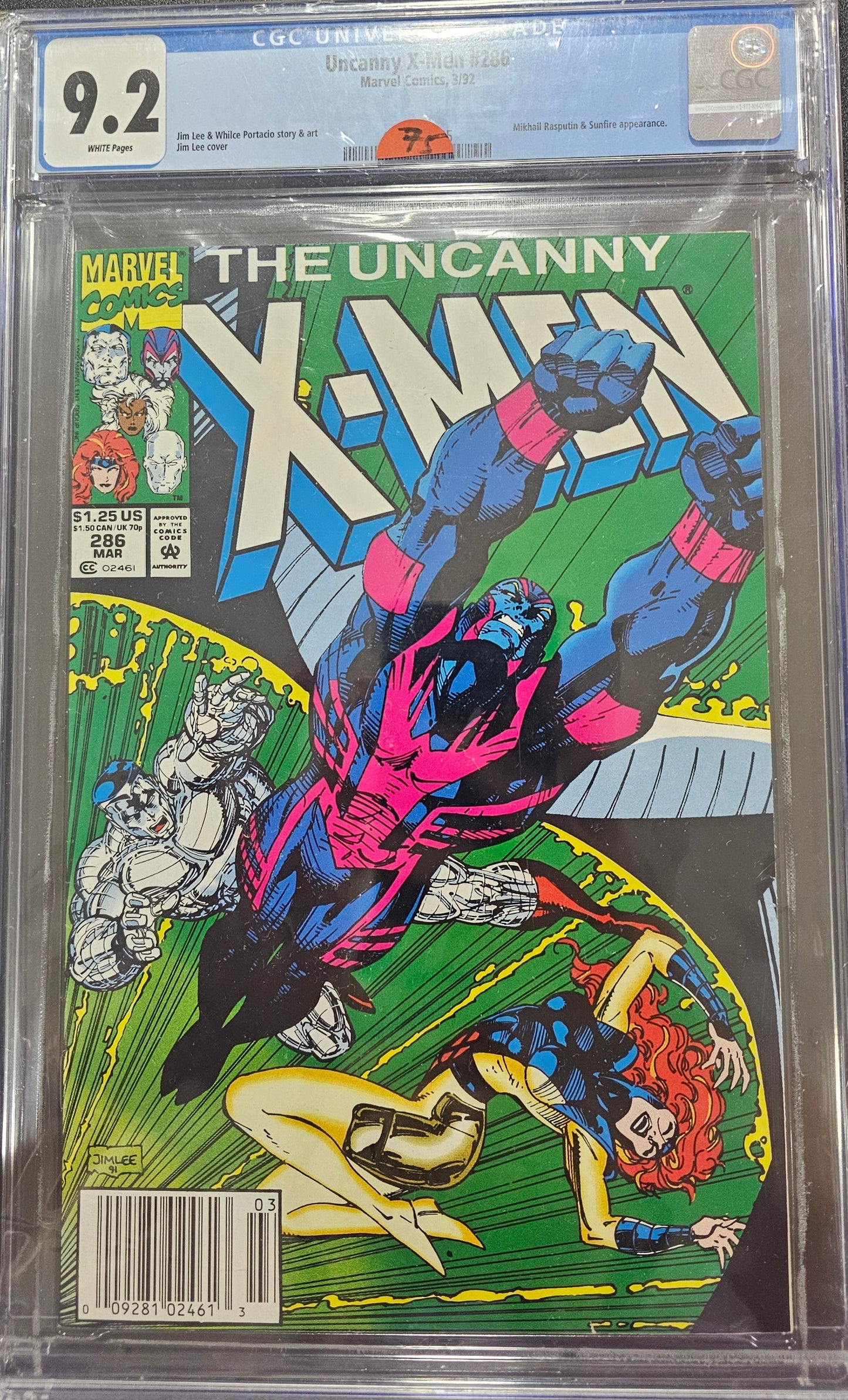 Uncanny X-Men 286 CGC 9.2
