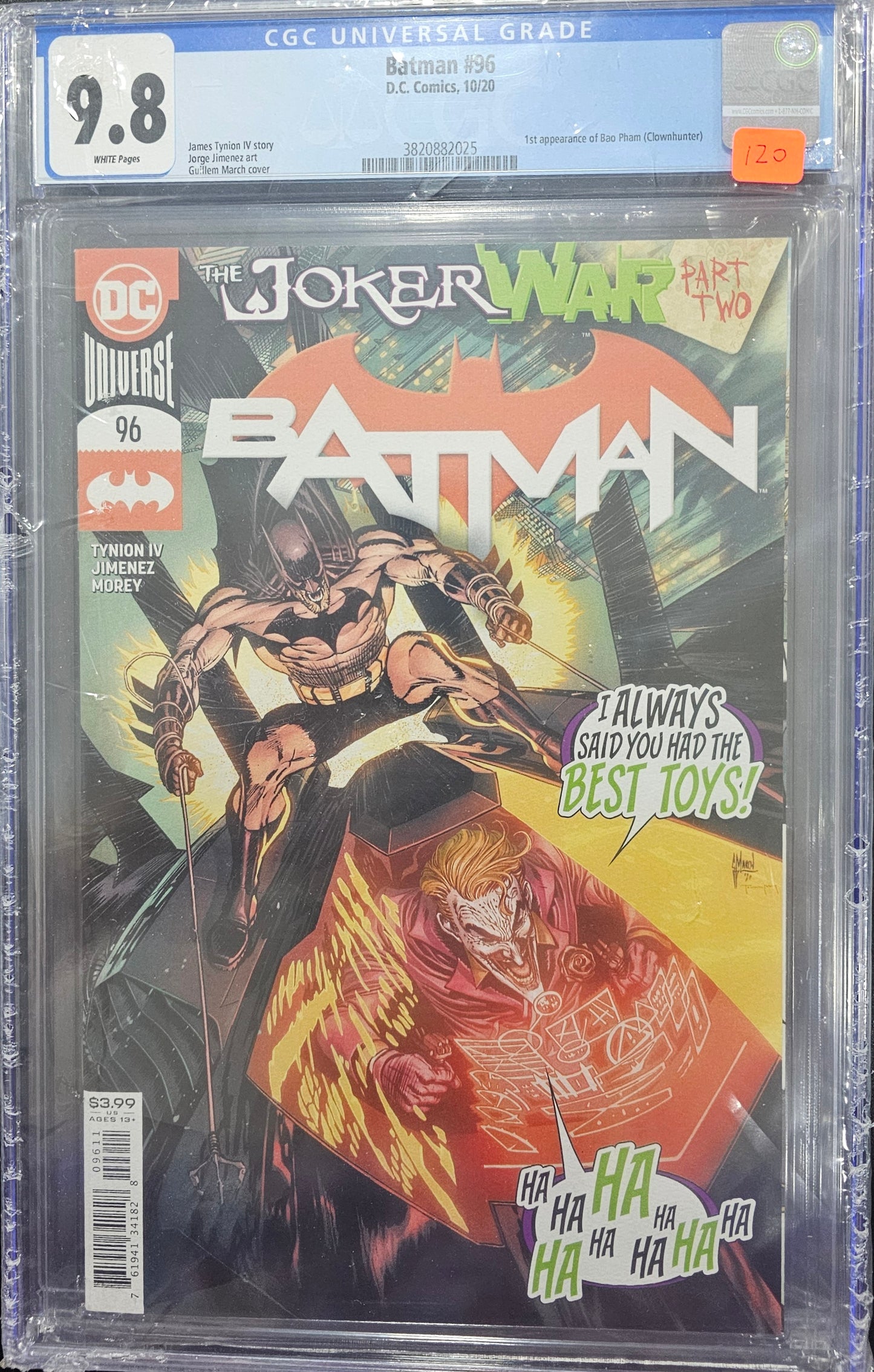Batman 96 CGC 9.8