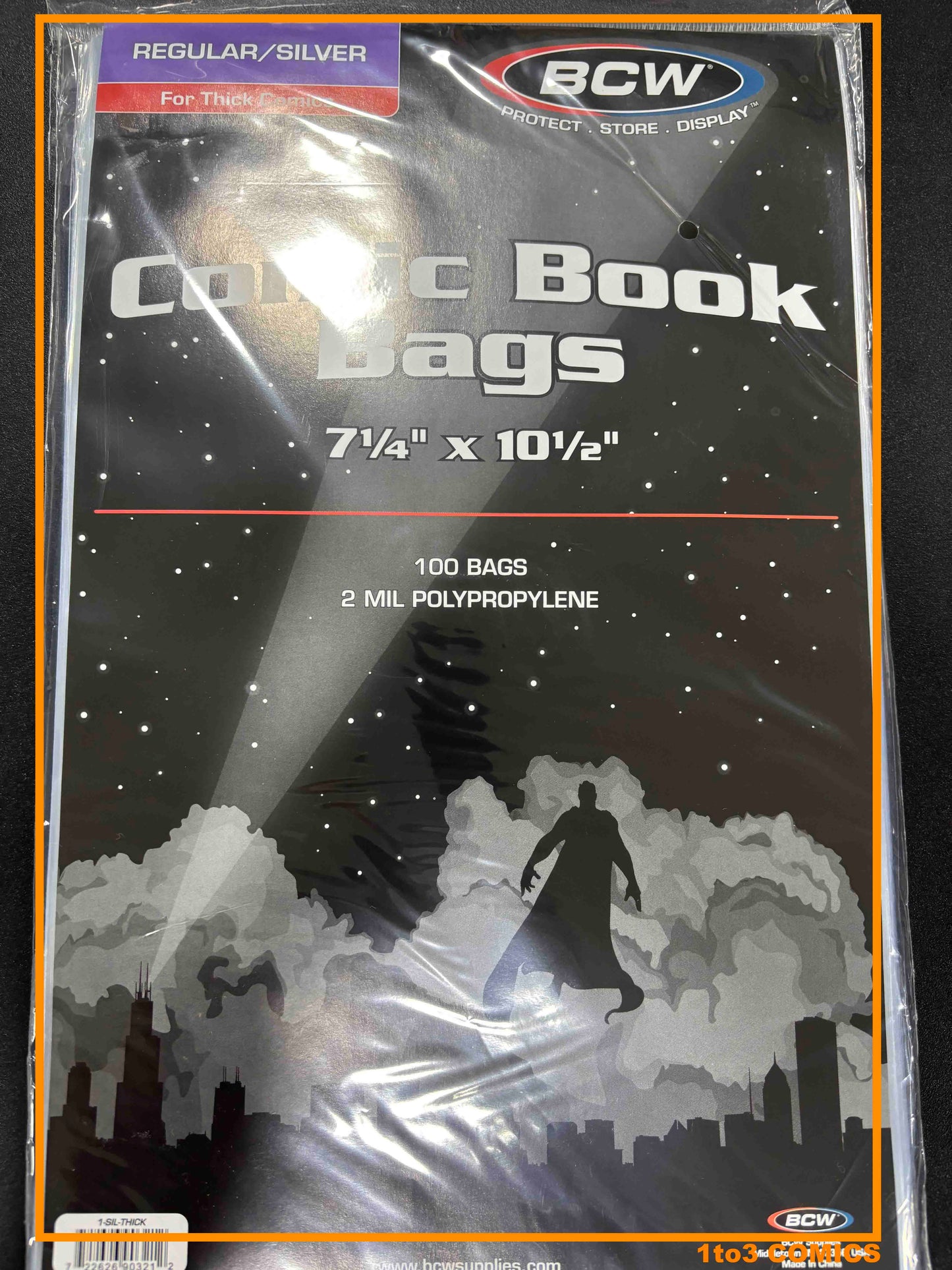 BCW Acid-Free Comic Bags Standard Resealable