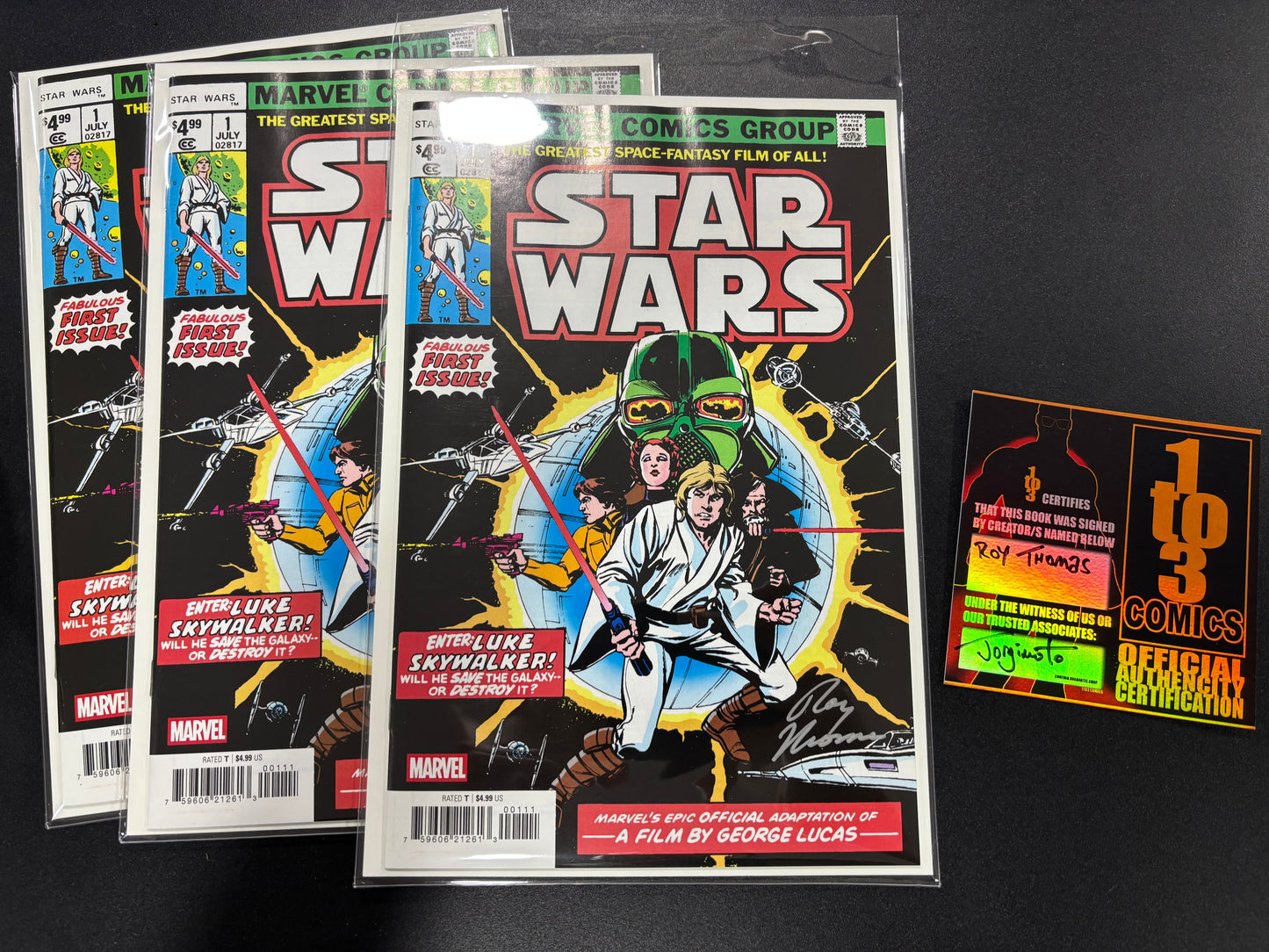 Star Wars Facsimile Roy Thomas Signed
