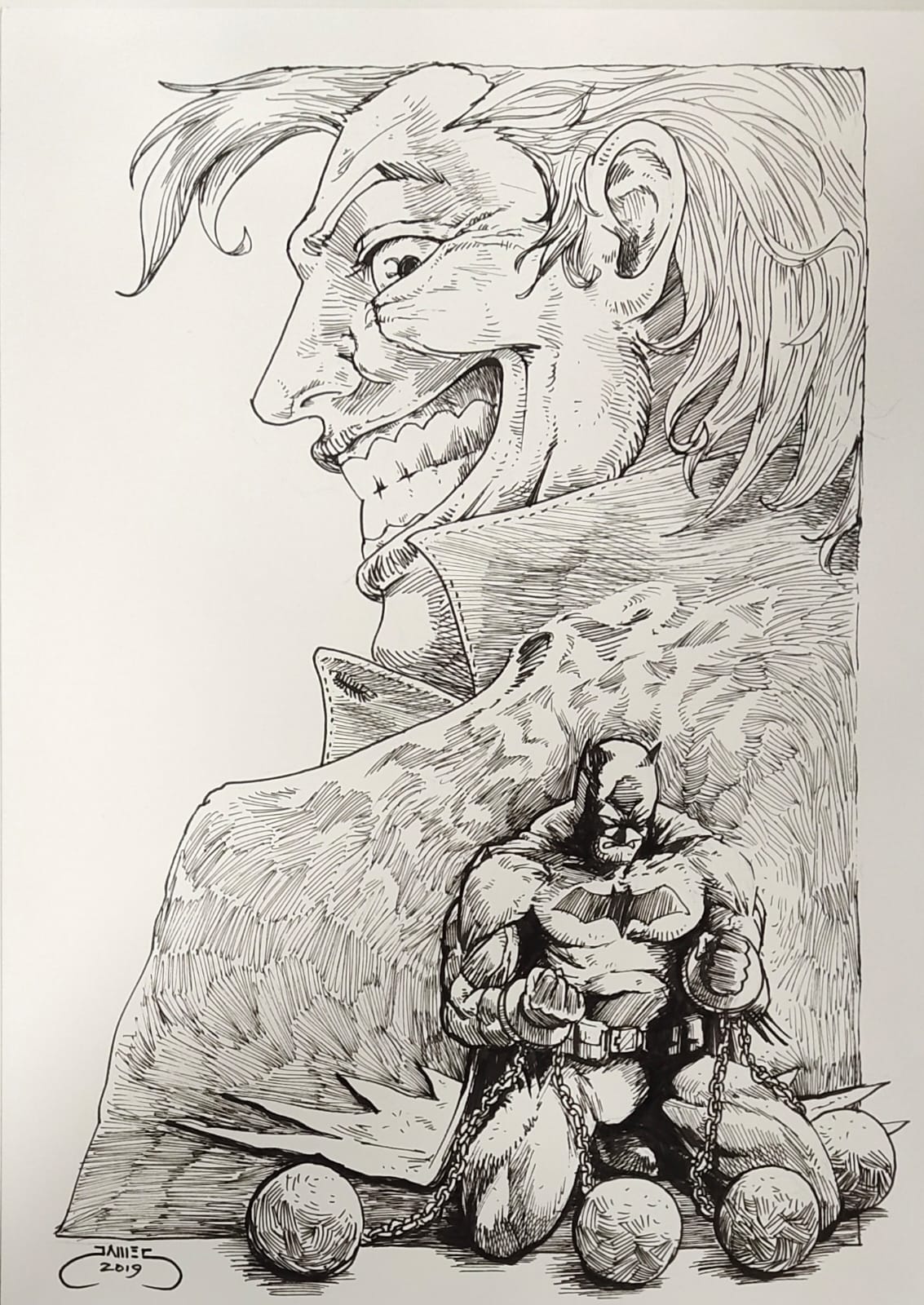 Batman & Joker by James Leong