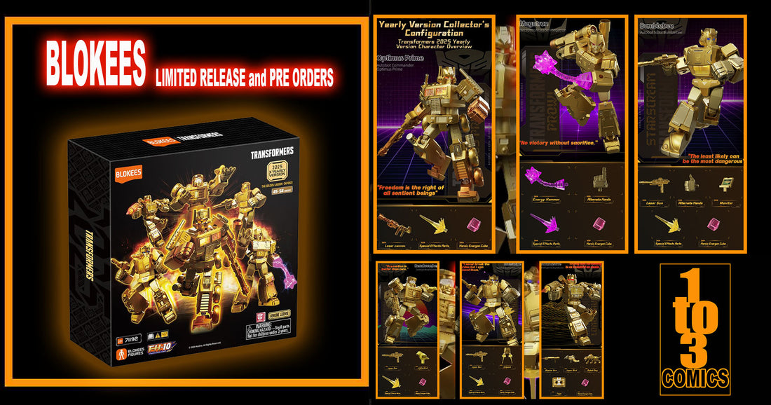 LIMITED SALES TRANSFORMERS BLOKEES GOLD SERIES 2025