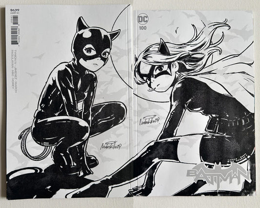 Batgirl & Catwoman by Nadeshiko
