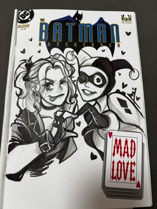 Harley Quinn Retro X Harley Quinn Modern Cover Art by Amos The Fanboy