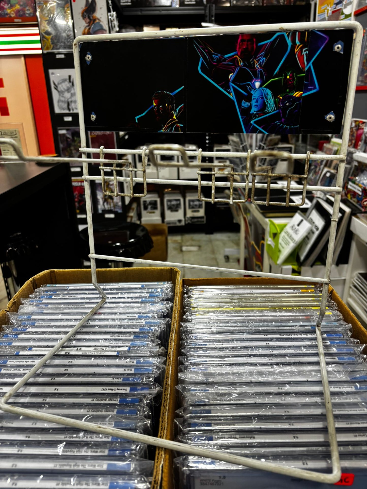 Vintage Display Rack (Movable Hooks)
