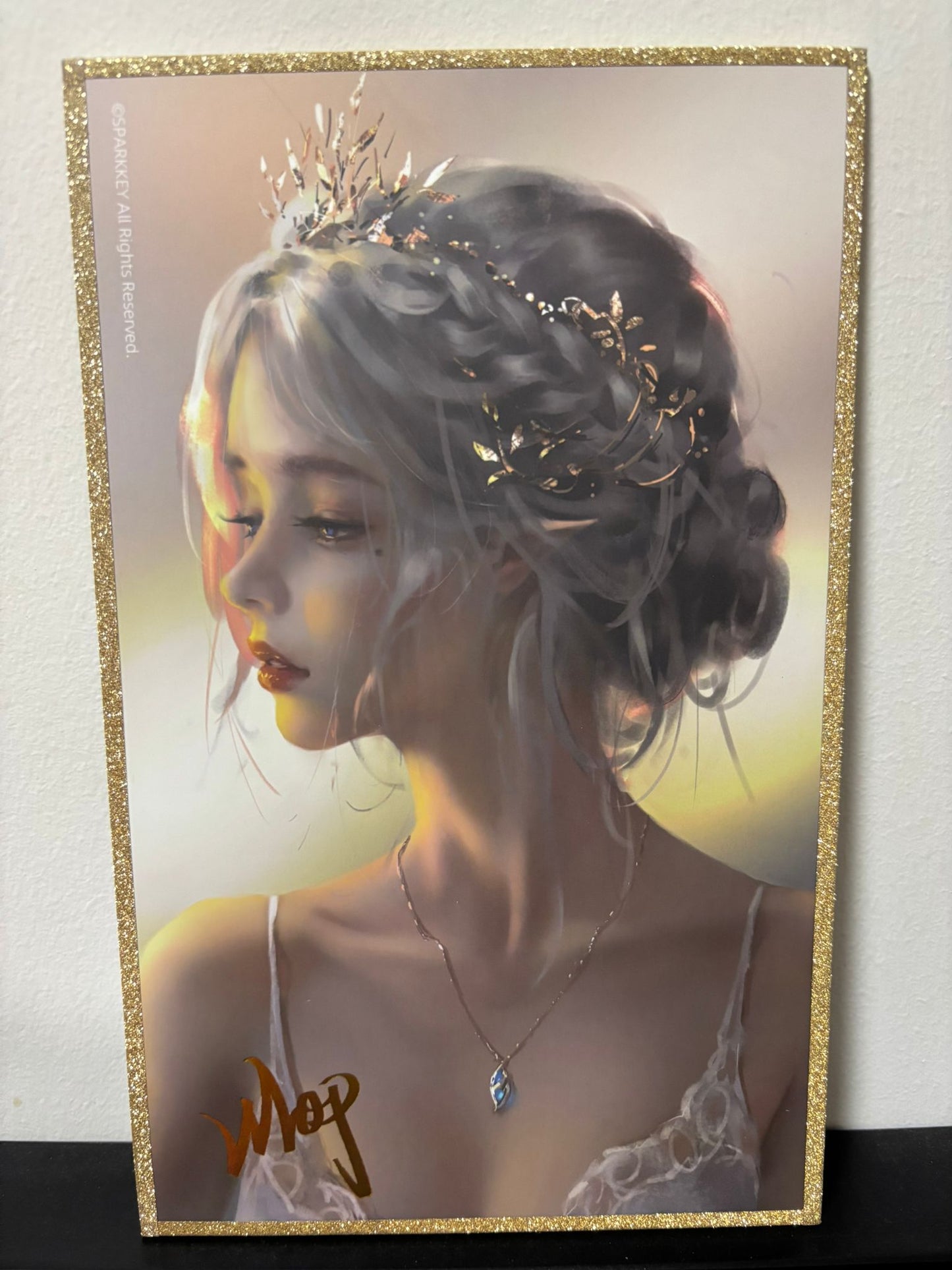 GHOST BLADE: SHIKISHI ART PRINT w/HOT-STAMPED SIGNATURE by WLOP