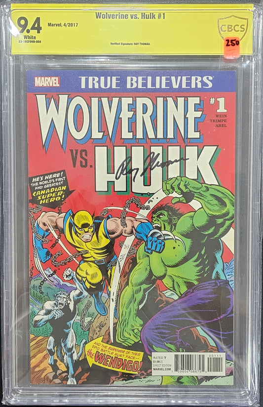 Wolverine VS Hulk 1 CBCS 9.4