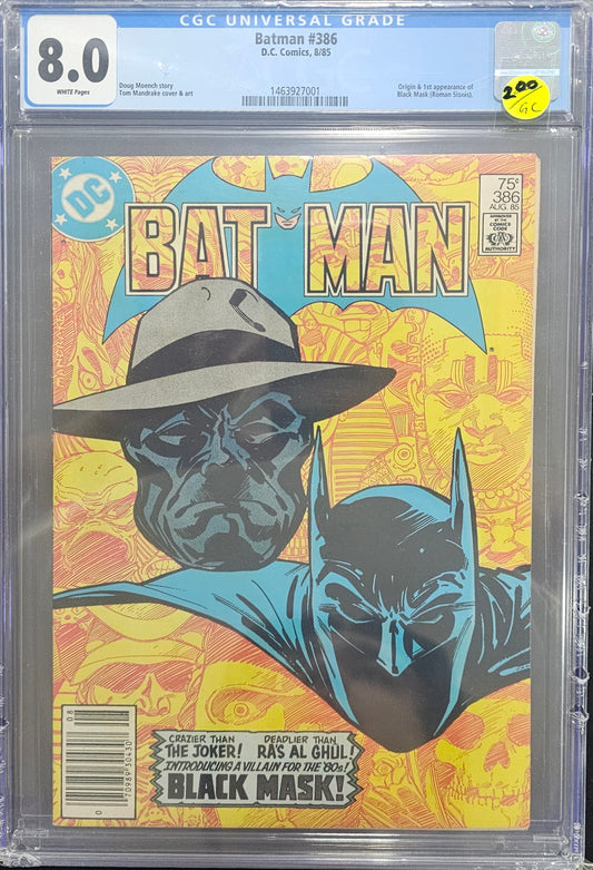 Batman 386 CGC 8.0