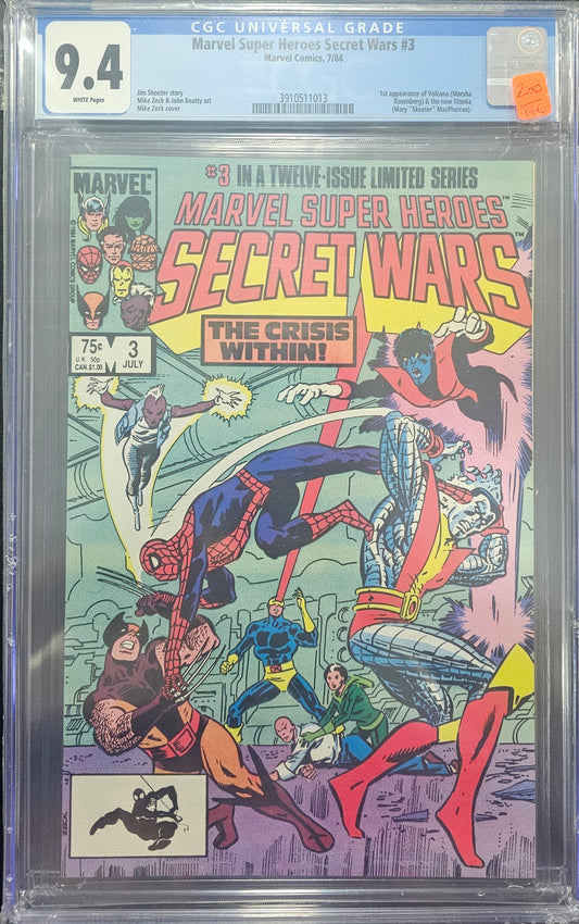 Marvel Super Heroes Secret Wars 3 CGC 9.4
