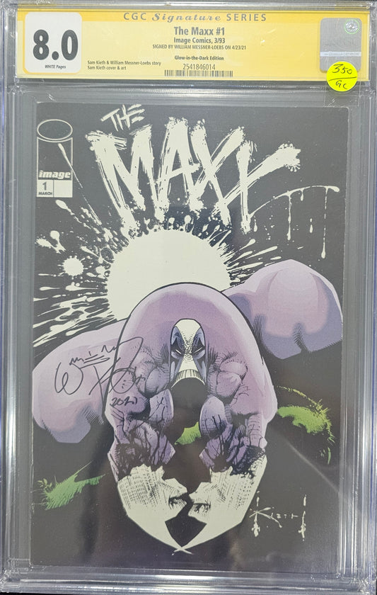 The Maxx 1 Glow In The Dark CGC 8.0