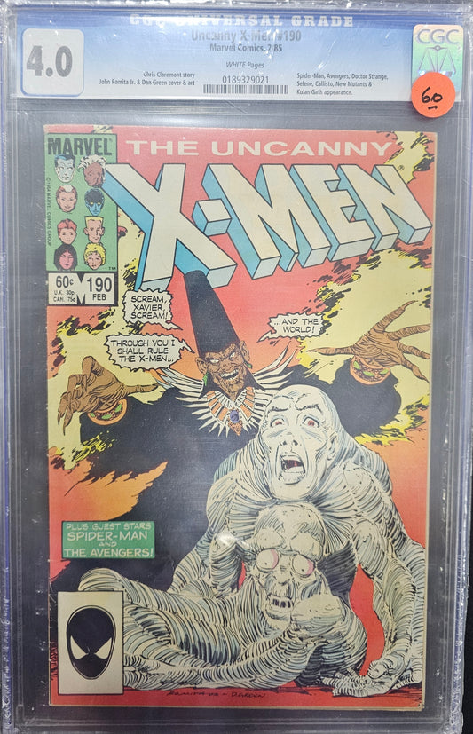 Uncanny X-Men 190 CGC 4.0