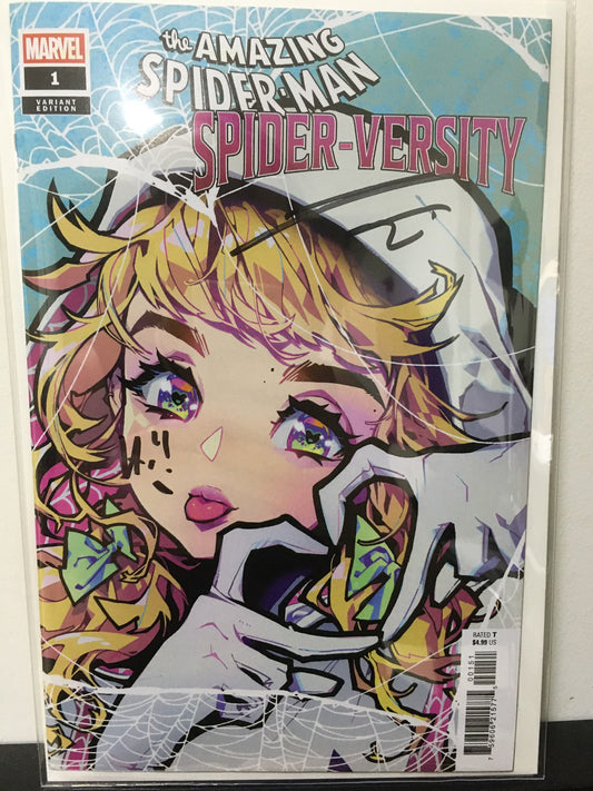 Amazing Spiderman: Spider-Versity 1 Rose Besch Signed by Jordan Morris (w/COA)