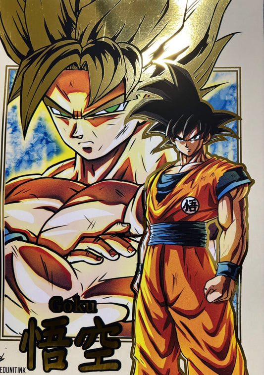 Dragonball Spot Foil Art Print A3-szed