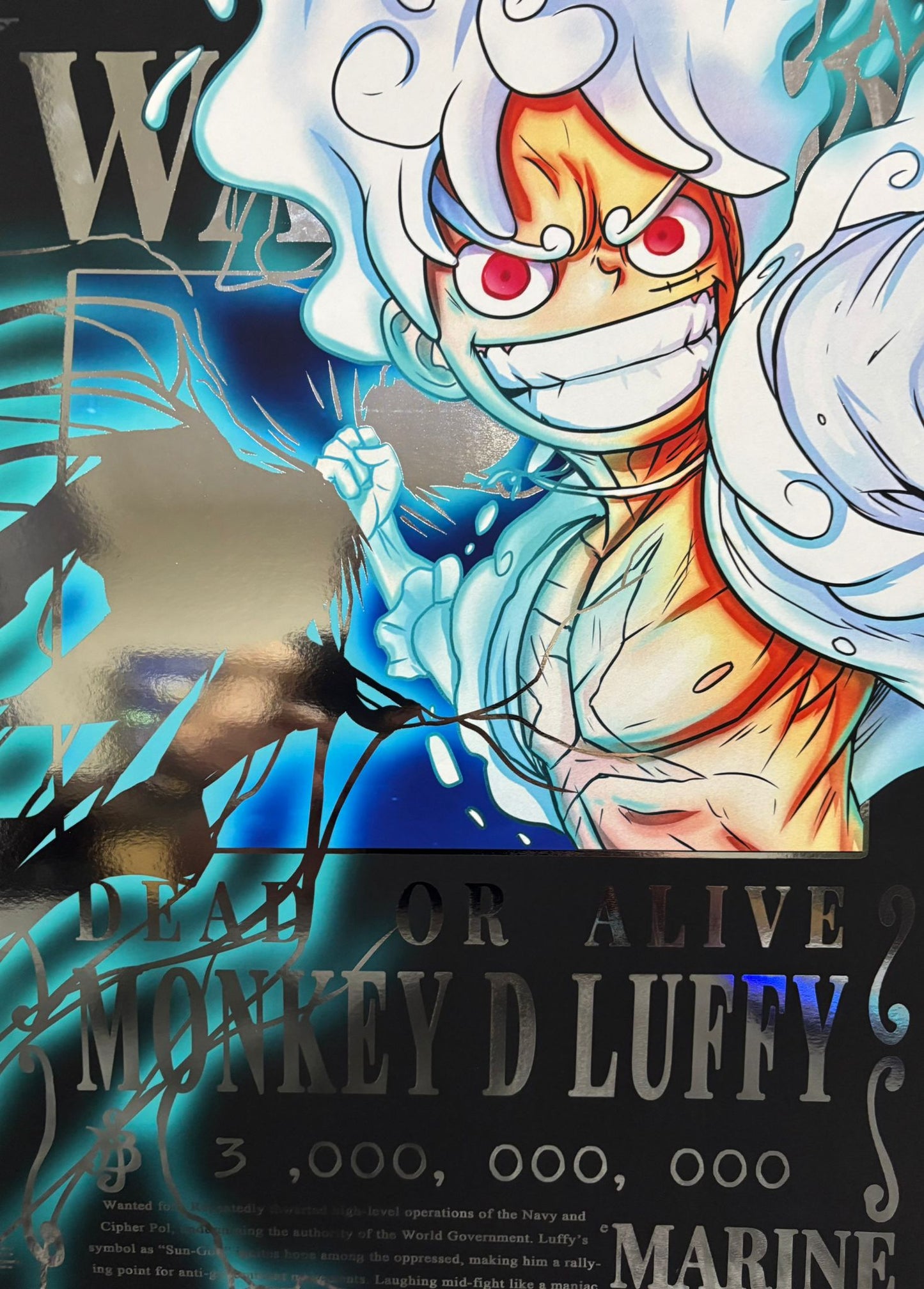 Monkey D. Luffy Spot Foil Art Print A3-sized