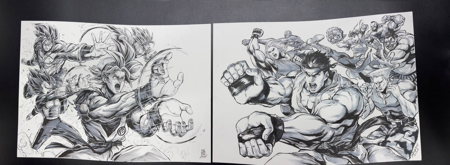 Dragonball X Street Fighters by Maiimou and Formalynn
