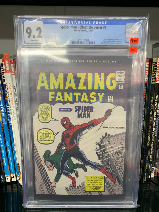 Spiderman Collectible Series 1 CGC 9.2