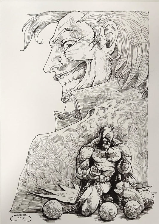Batman & Joker by James Leong