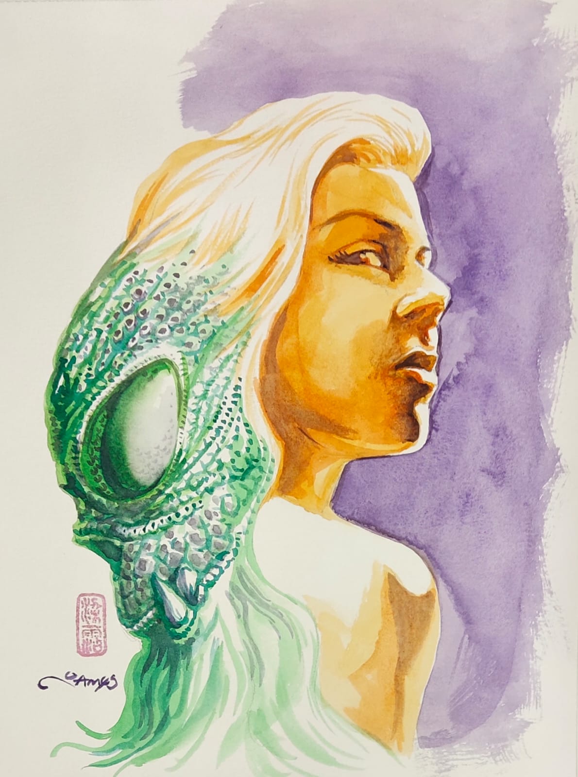 Original Cover Art Hello Again by James Leong