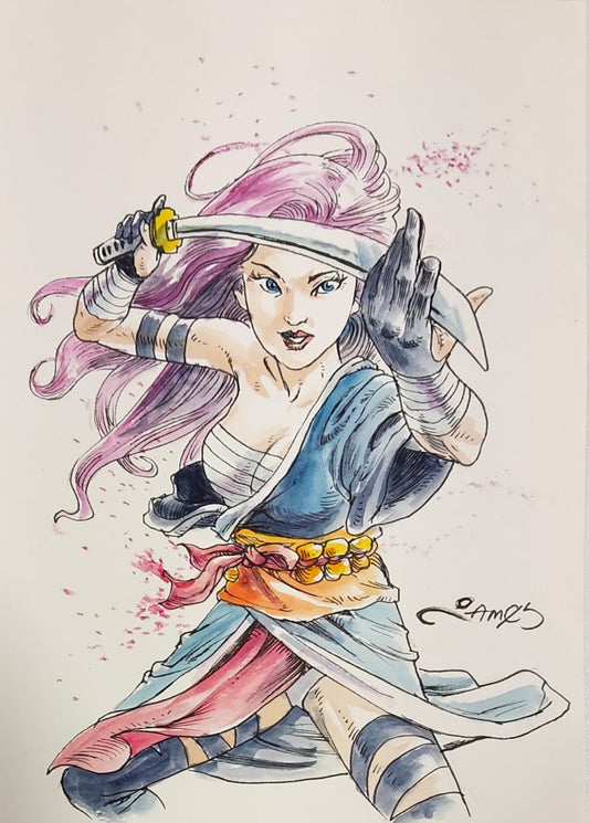 Psylocke (Sai) Frontal-Pose by James Leong