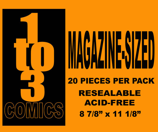Magazine-Sized Resealable Comic Bags (20pc pack)