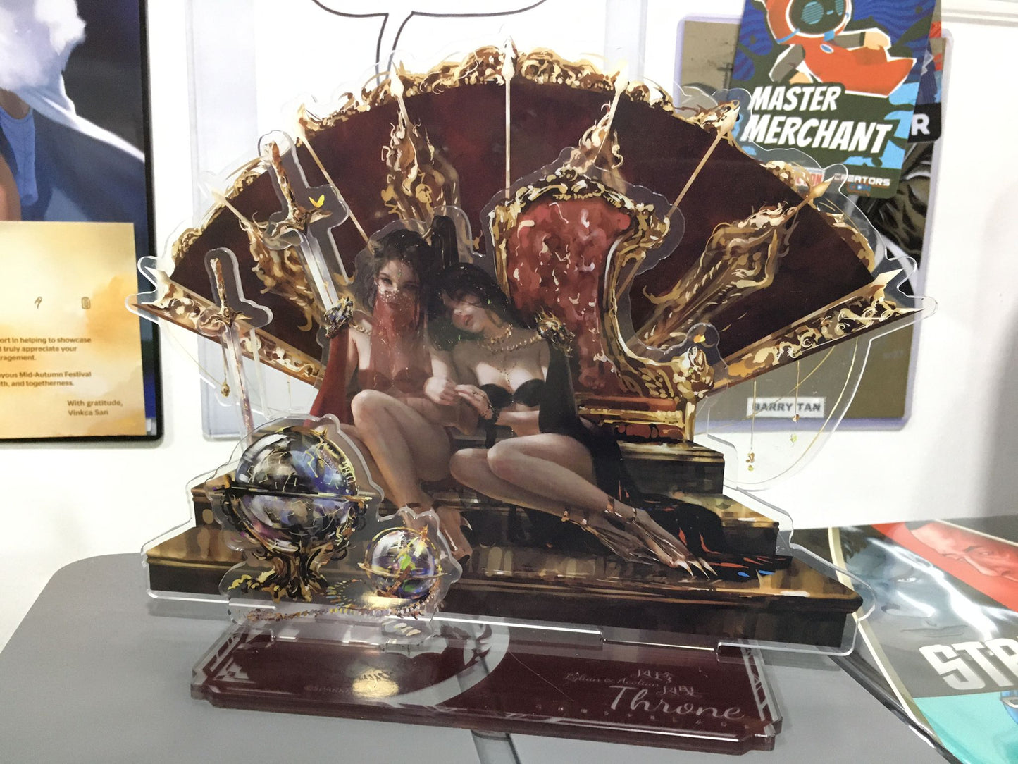 GHOST BLADE: ACRYLIC ENVELOPE STAND by WLOP