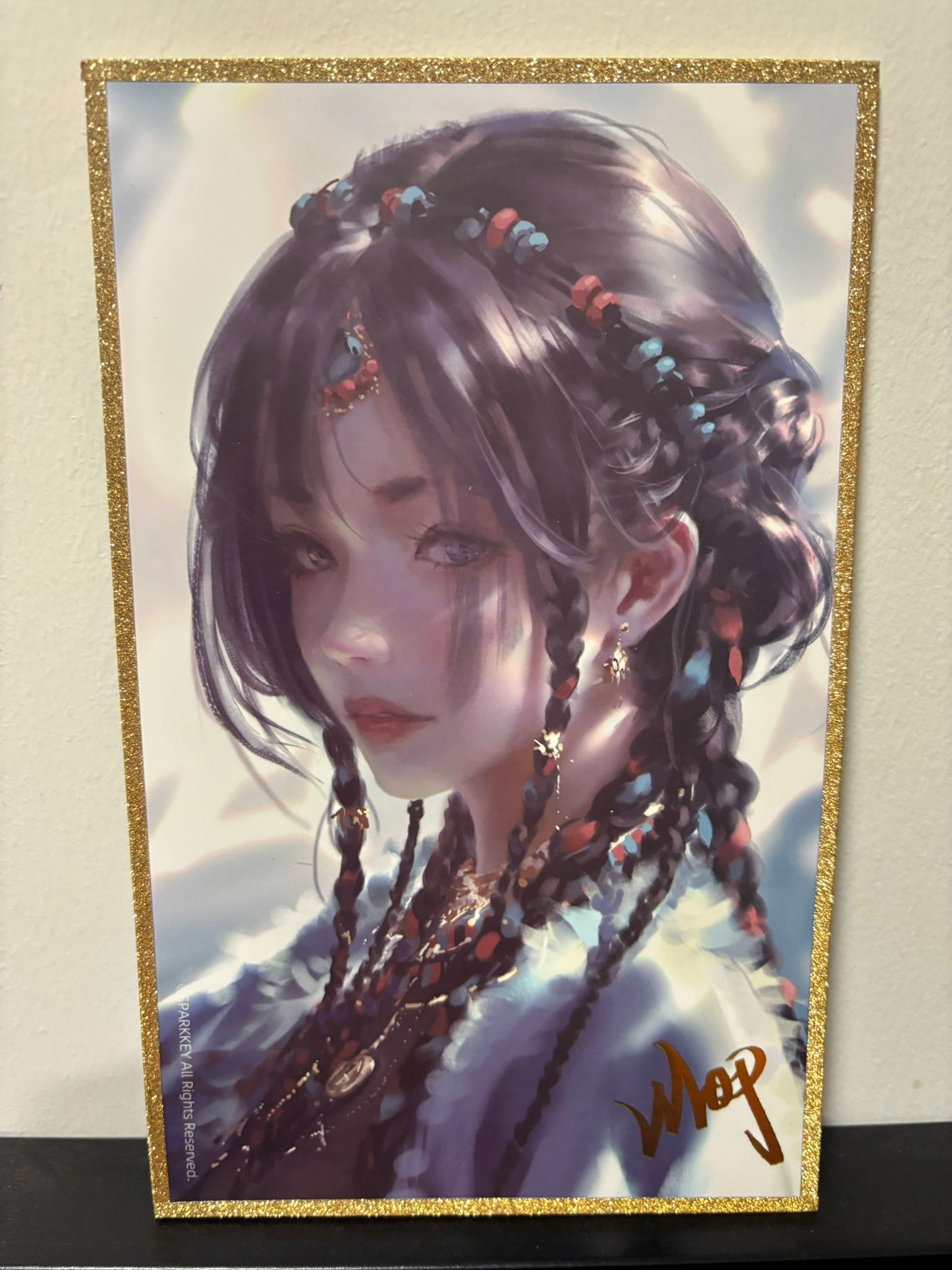 GHOST BLADE: SHIKISHI ART PRINT w/HOT-STAMPED SIGNATURE by WLOP