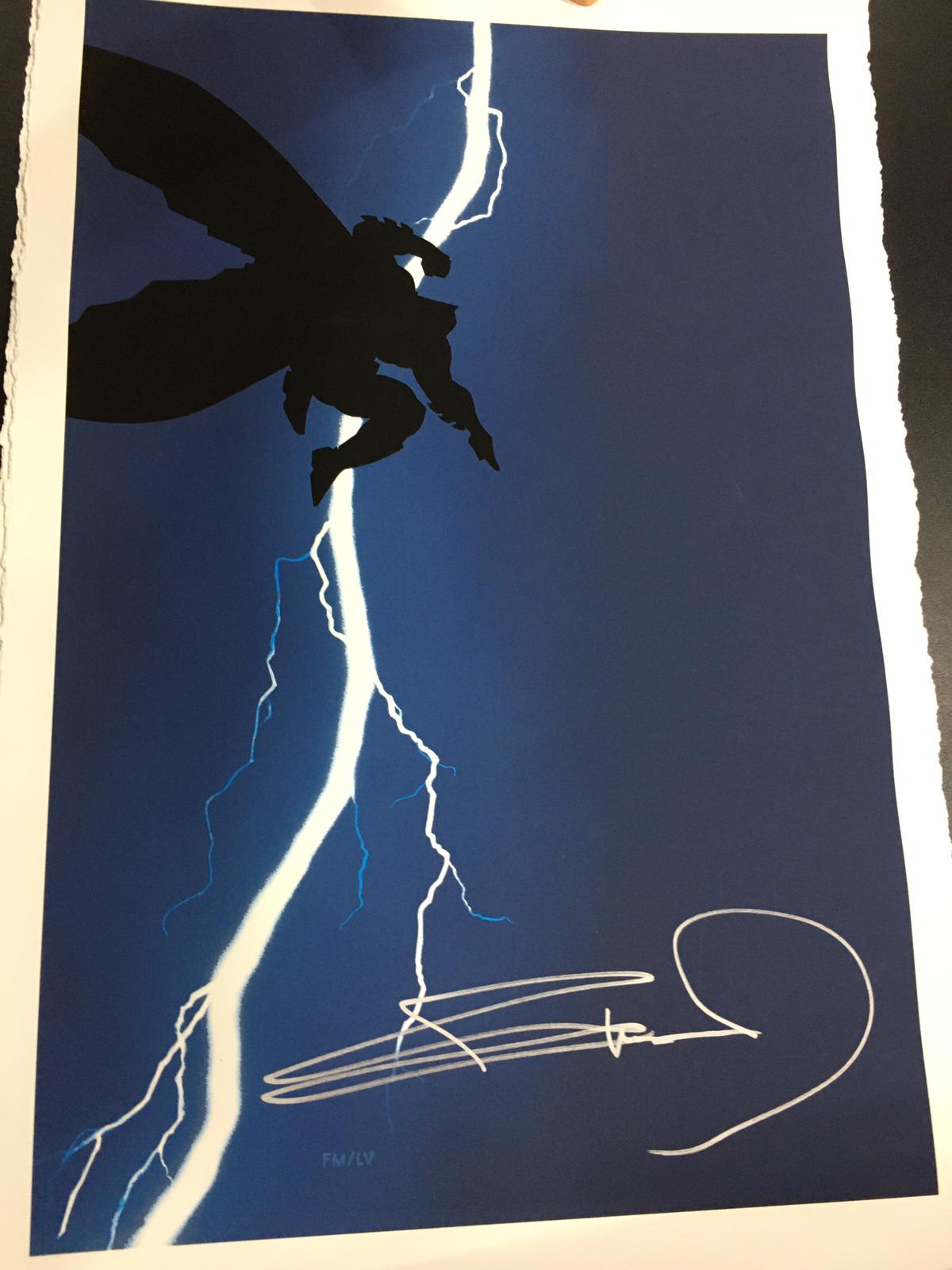 Batman Dark Knight Returns Canvas Print by Frank Miller (signed)